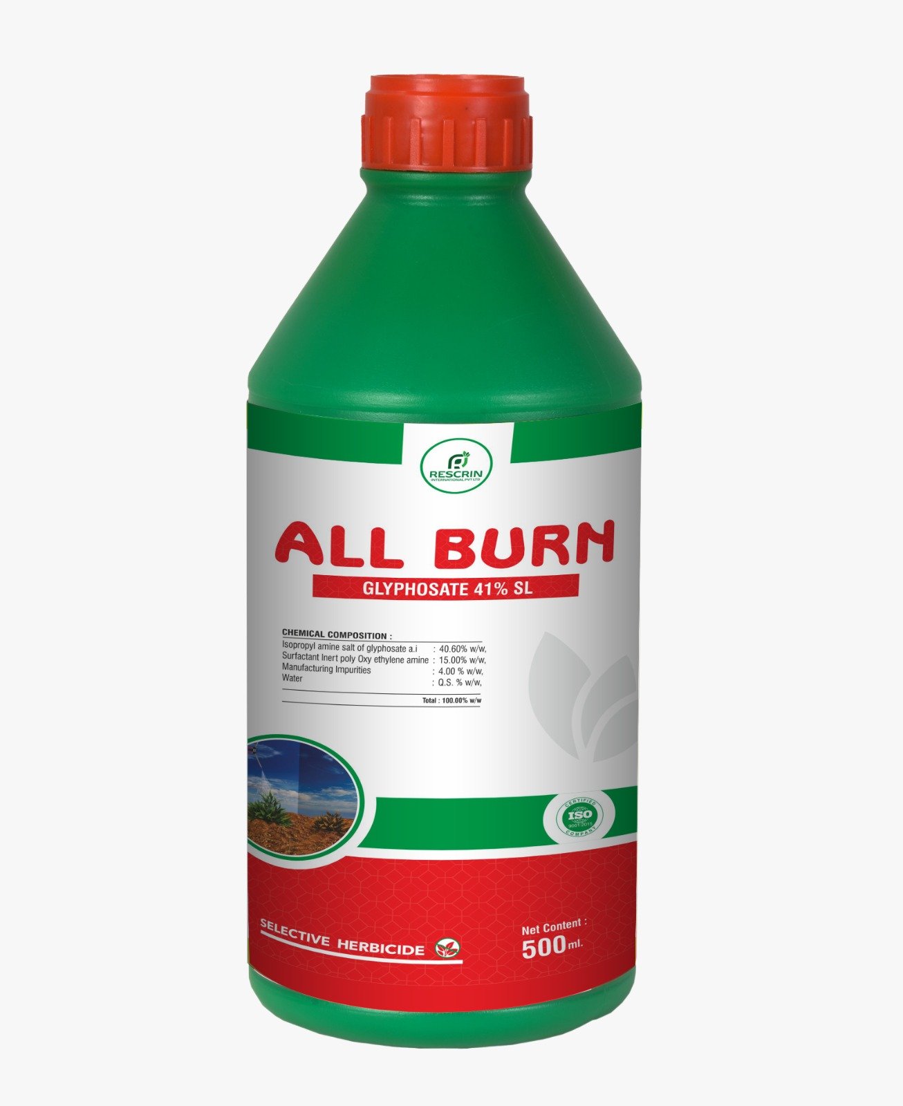 ALL BURN product pack shot from brochure