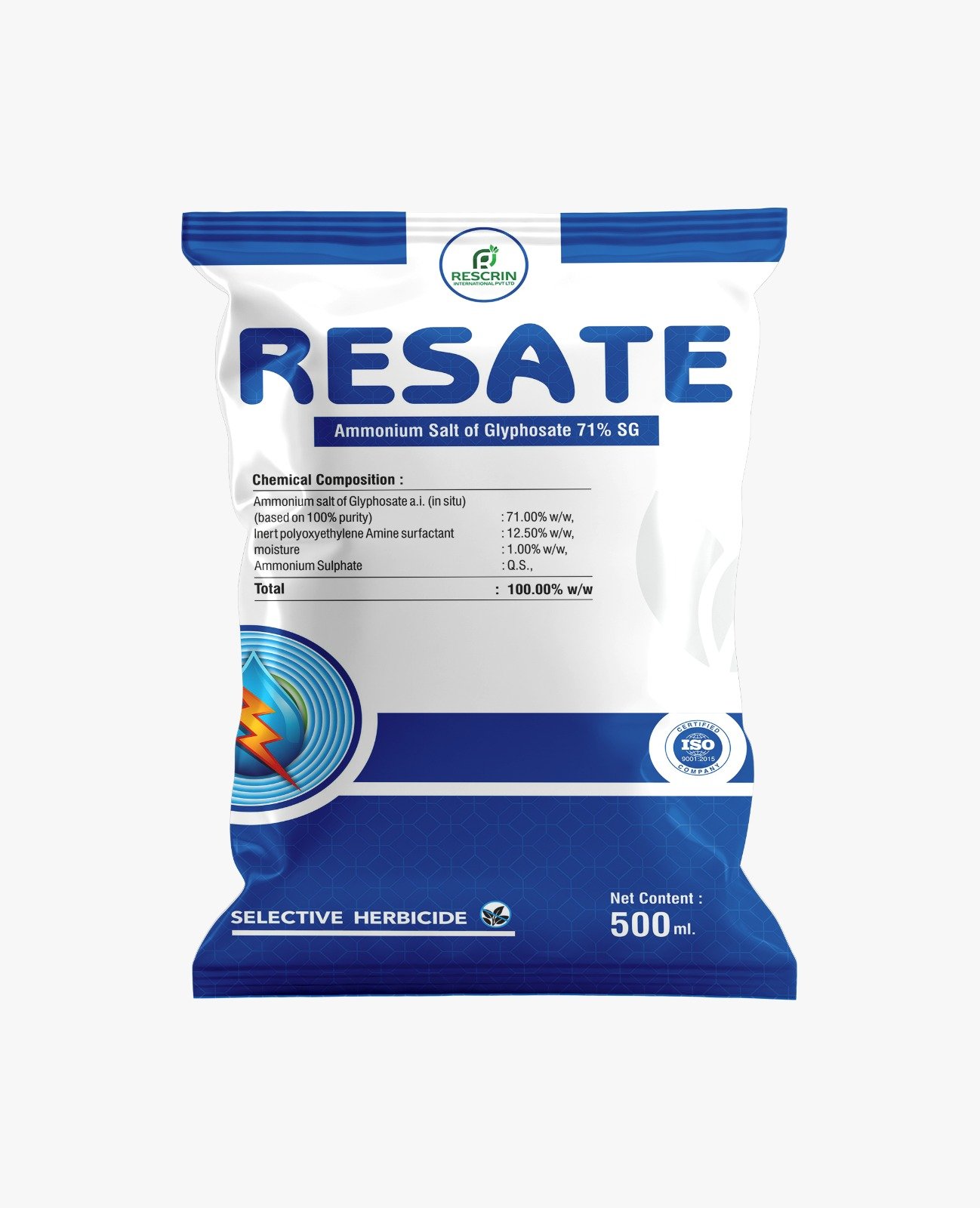RESATE product pack shot from brochure
